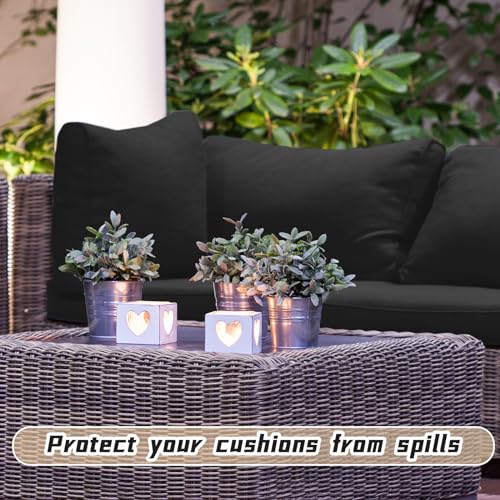 Patelai 14 Pieces Outdoor Cushion Slipcovers Outdoor Patio Cushion Covers Replacement Outdoor Sectional Cushion Covers Seat Cushion Coves for Outdoor Patio Furniture, Covers Only (Beige)
