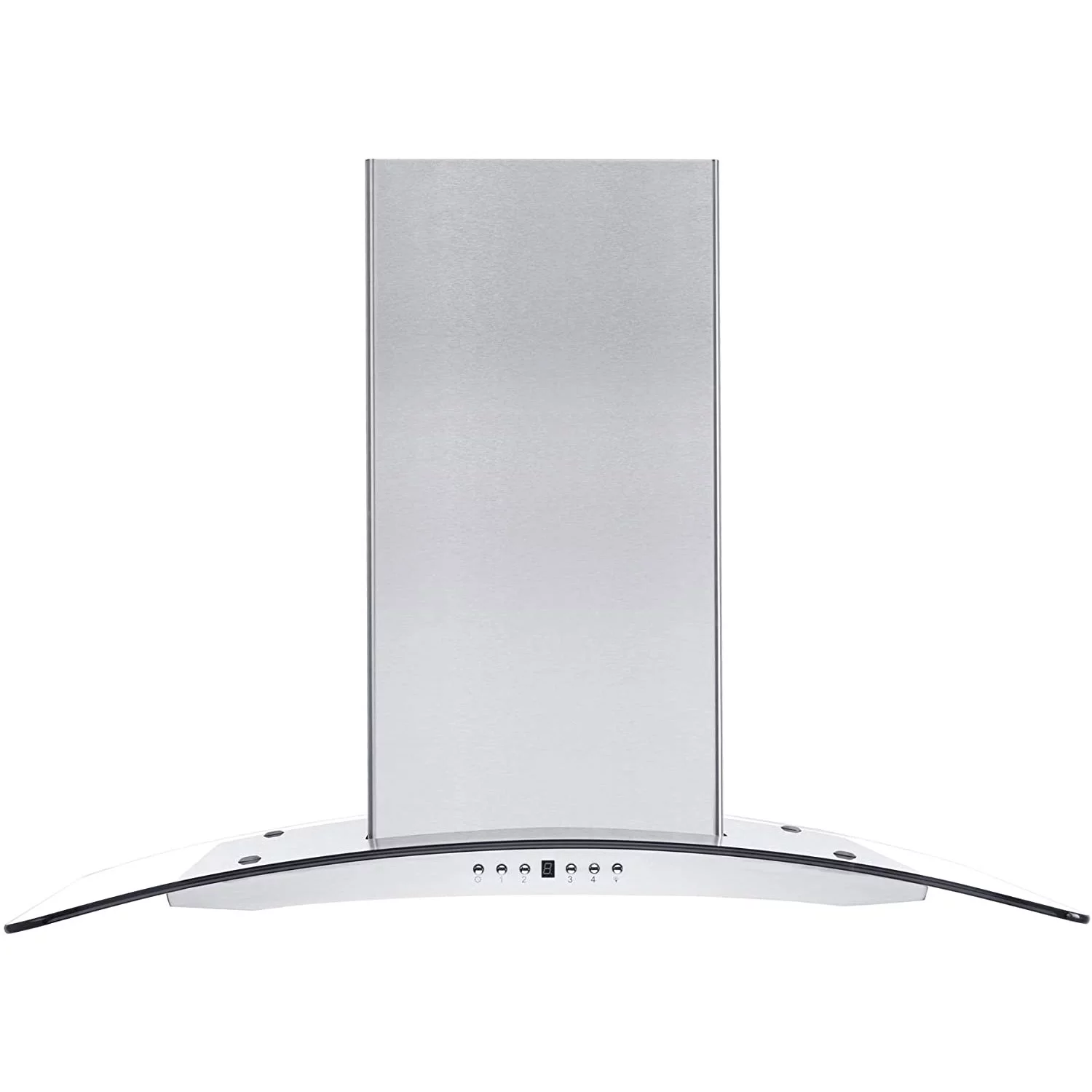 ZLINE 36" Island Ceiling Mount Range Hood w/ LED Lights, Stainless Steel & Glass