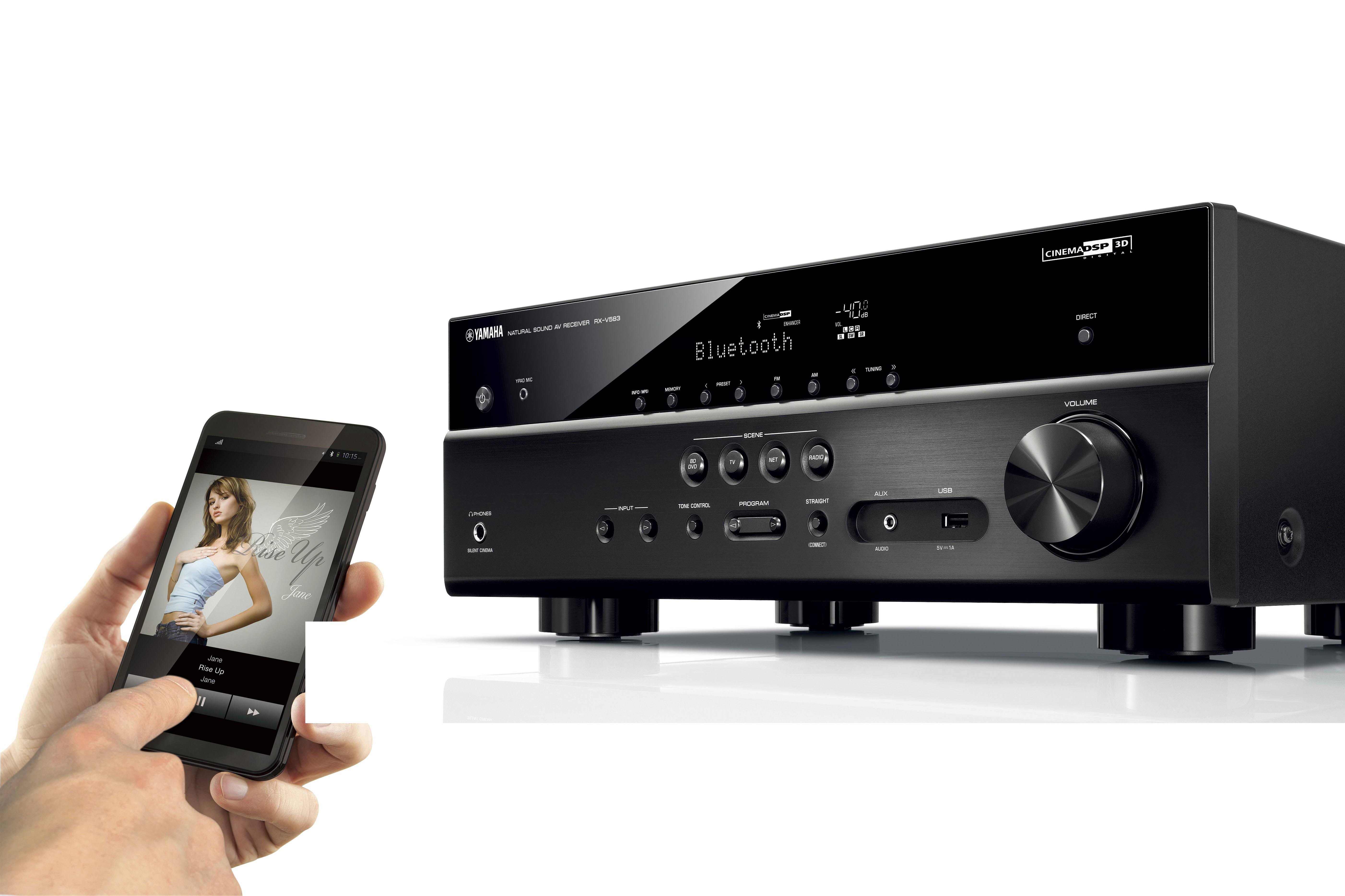 Yamaha RX-V583 7.2 Channel AV Network Receiver - Black