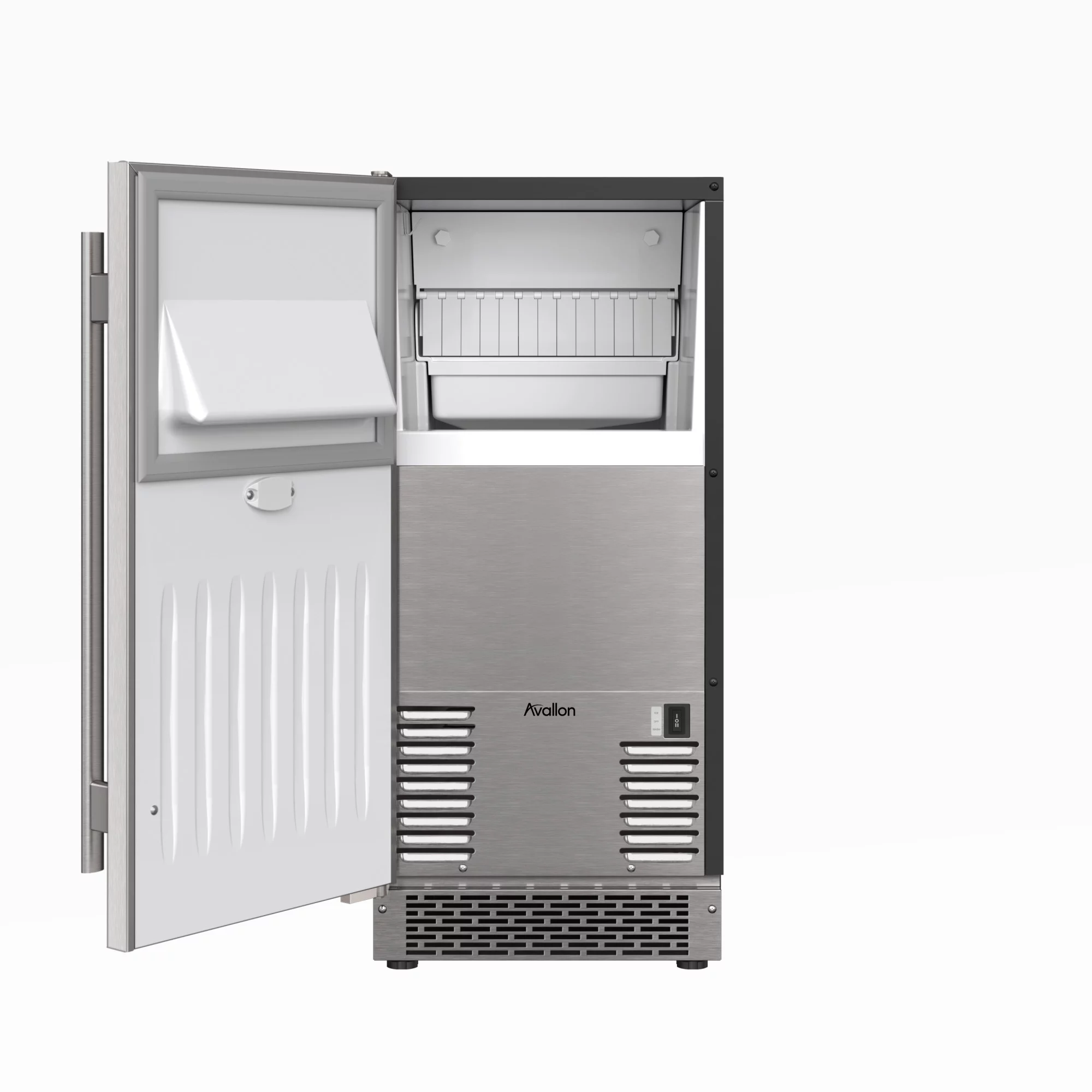 Avallon Aimg151pilh 15" Wide 26 Lbs. Capacity Built-In And Free Standing Ice Maker -
