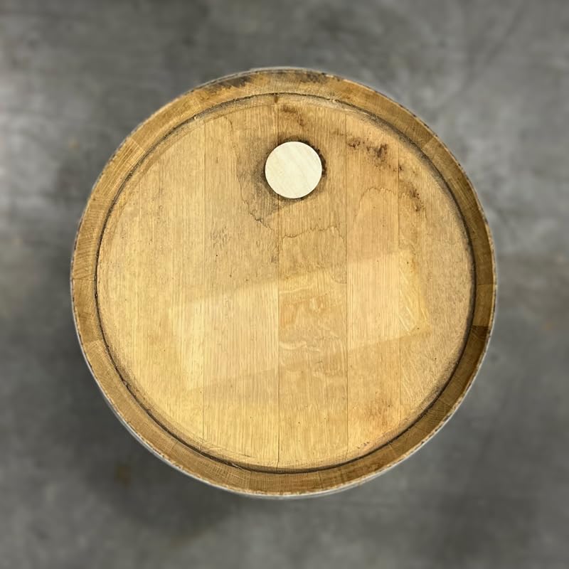Midwest Barrel Company Authentic Small Bourbon/Whiskey Barrel Used Genuine American White Oak Wood Barrel for Decoration, Furniture & DIY Projects (15 Gallon)