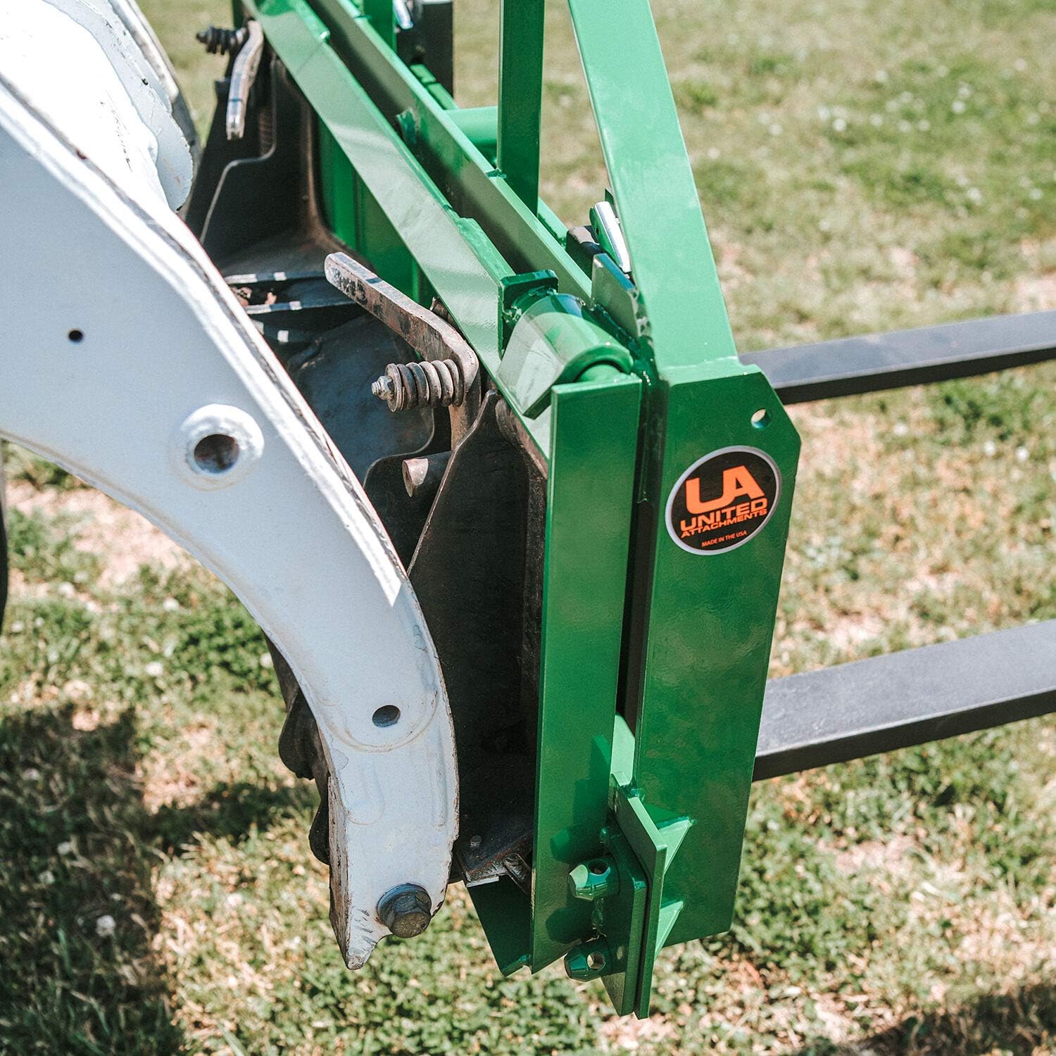 Titan Attachments Quick Tach Adapter Fits Skid Steer and Converts to a Hook and