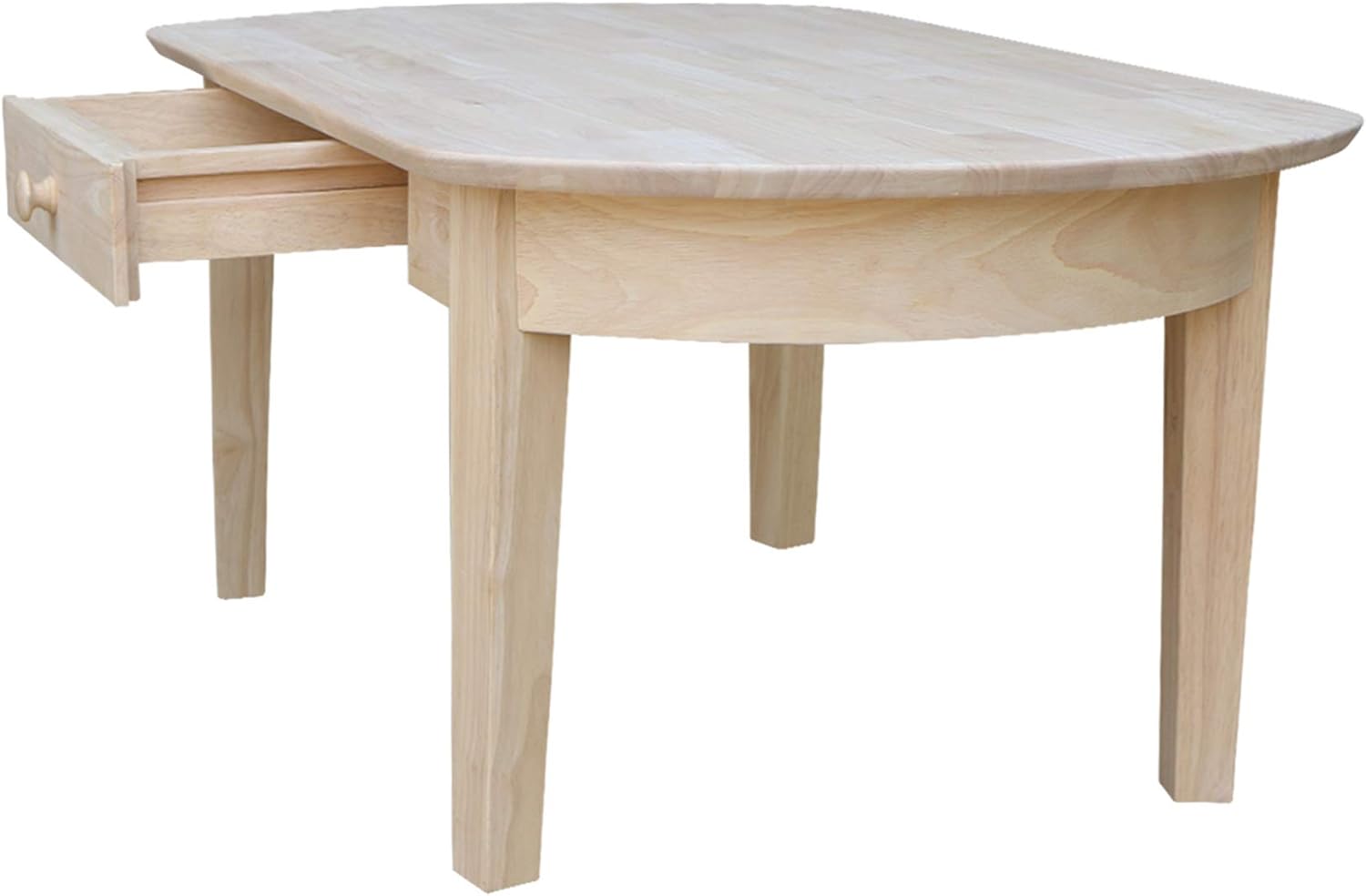 International Concepts Phillips Oval Coffee Table, Unfinished