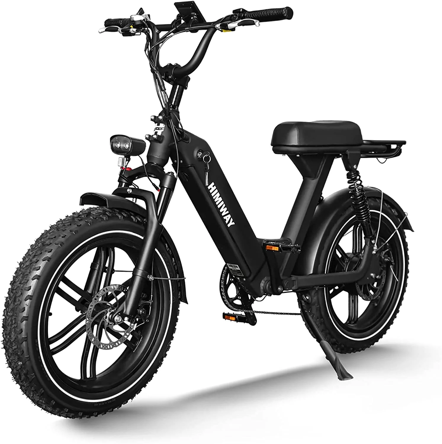 Himiway Escape Pro Step Thru Electric Bike for Adults, 750W Motor, 20"x4" Fat Tires E-Bike,30-50Mi, Moped-styleElectric Bicycle with 48V 17.5Ah Battery 25 MPH Full Suspension Shimano 7-Speed System
