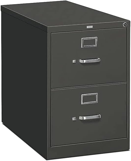 The HON Company Office Filing 310 Cabinet, 2-Drawer, Charcoal