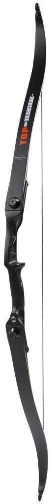 TOPARCHERY Archery 56" Takedown Hunting Recurve Bow Metal Riser Right Hand Black Longbow Pack of 2