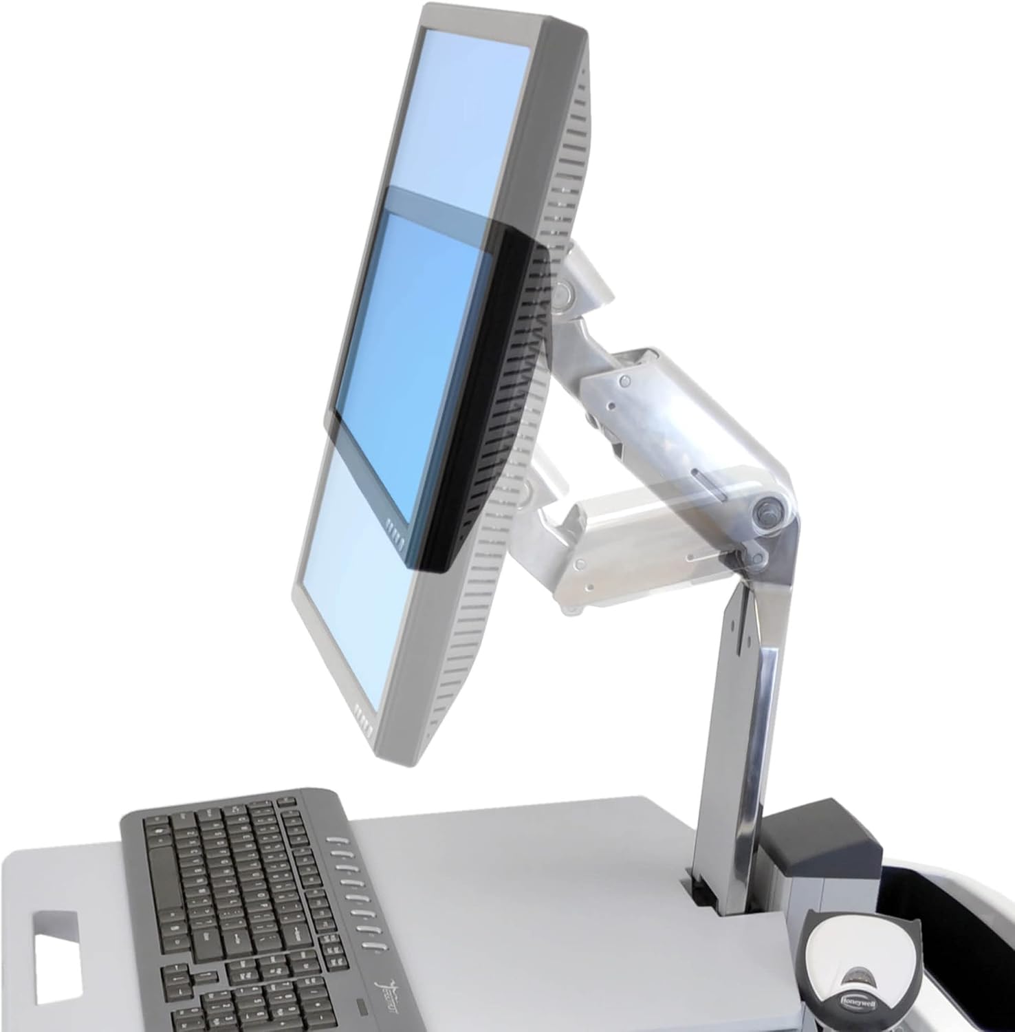 Ergotron – Neo-Flex Rolling Laptop Cart, Mobile Standing Desk Workstation – Laptop, Grey