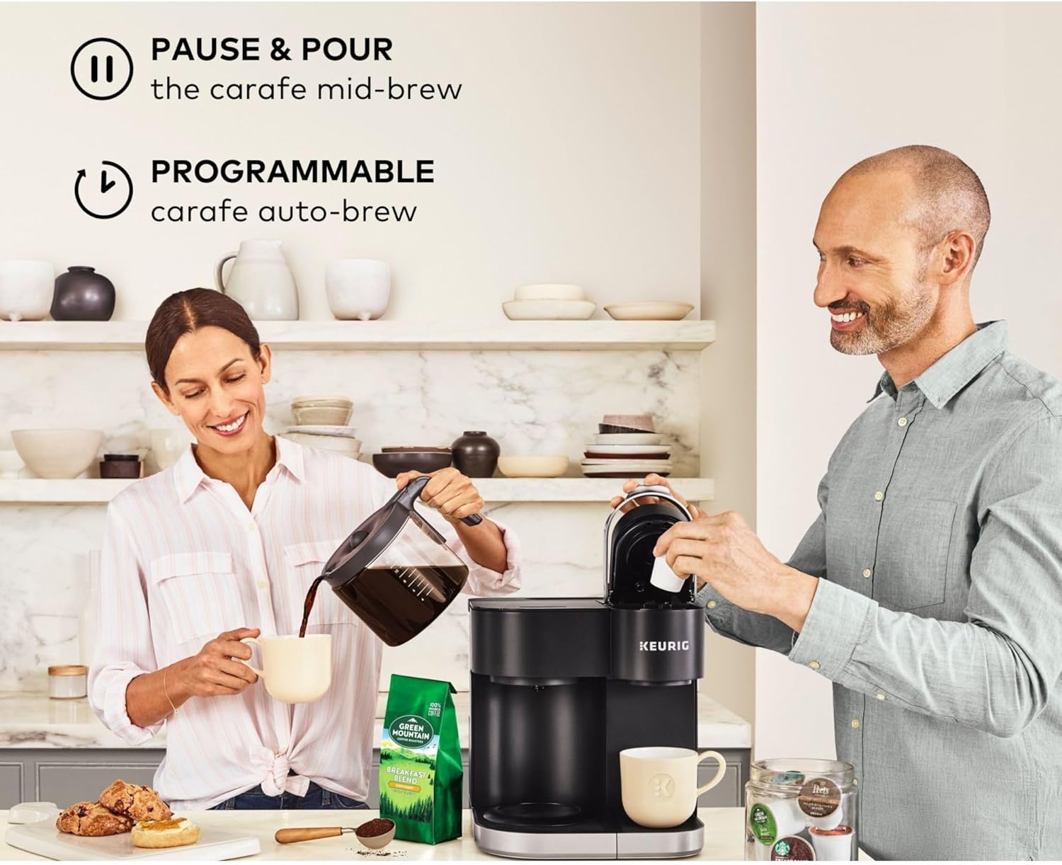 Keurig K-Duo Single Serve K-Cup Pod & Carafe Coffee Maker