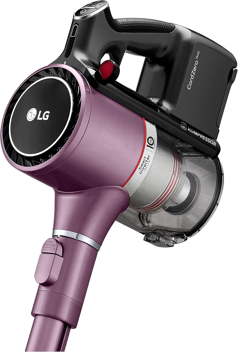 LG CordZero Cordless Stick Vacuum Cleaner, Hard Floor, Carpet, Wet Mop, Car, Powerful Suction, High-Capacity Dust Bin, Extra Battery, Up to 120 Min, Lightweight, A929KVM