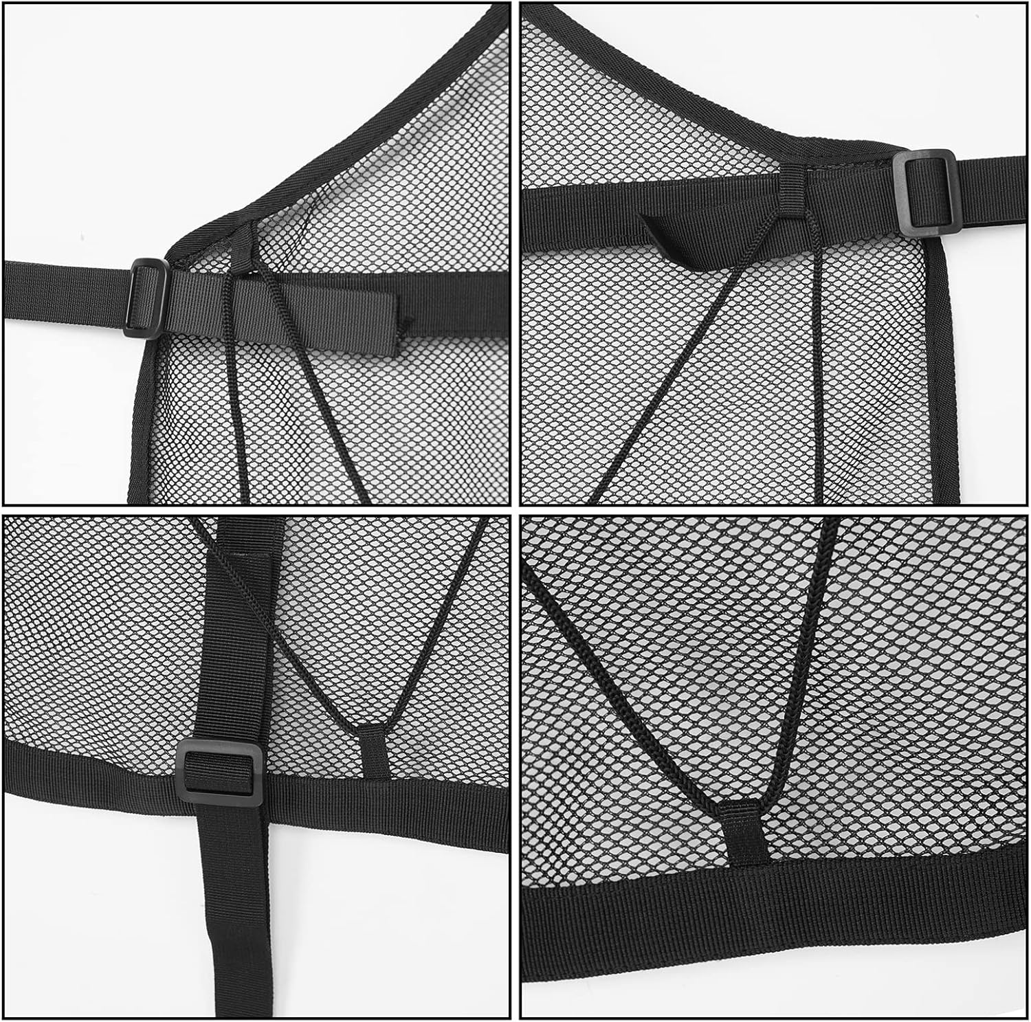 Hooke Road JKU Attic Overhead Storage Cargo Net Compatible with Jeep Wrangler JK Unlimited 4-Door 2007-2018