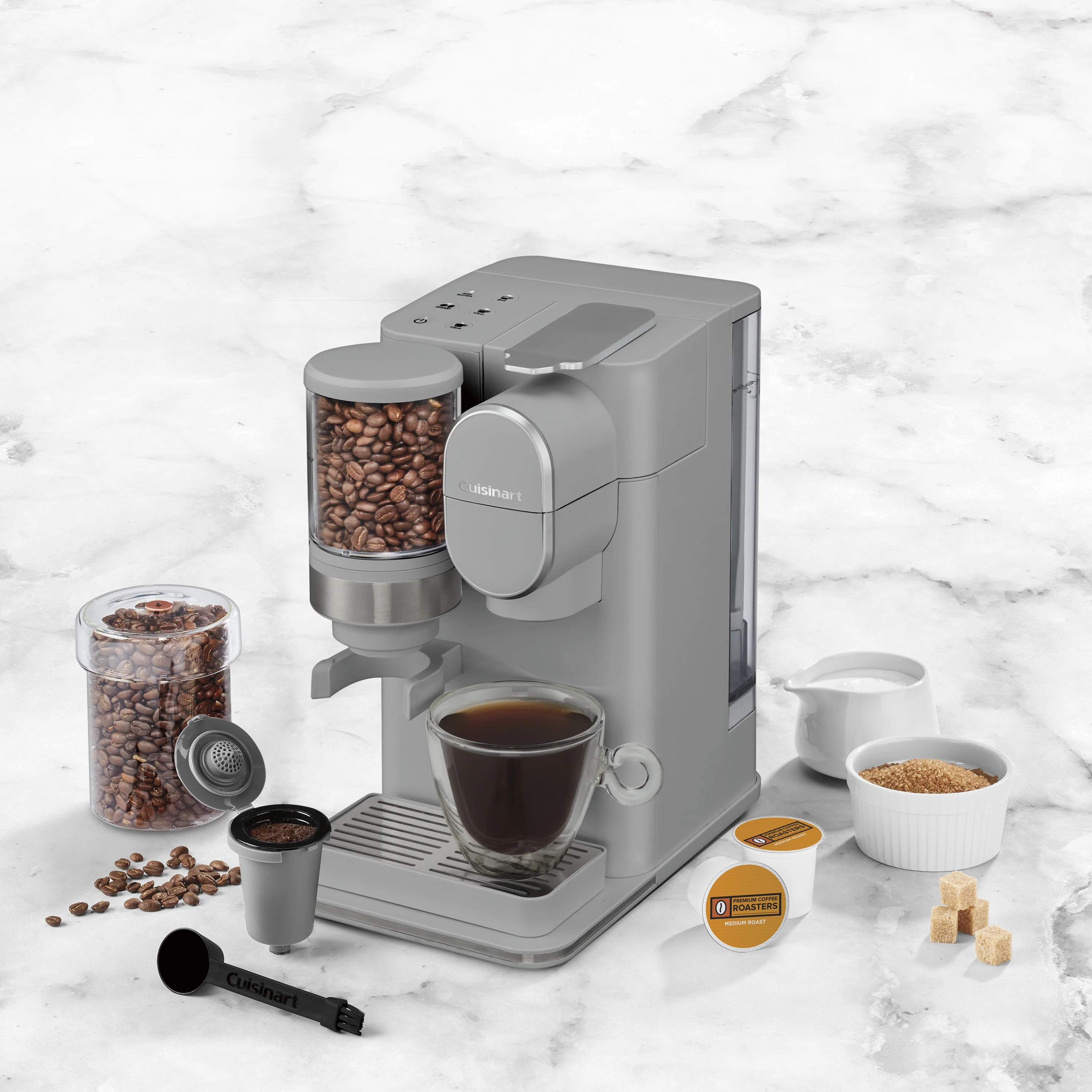 Cuisinart Grind & Brew Single-Serve Coffeemaker, Gray