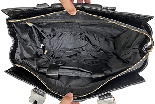 Rolling Laptop Bag Women, 17 inch Large Premium Rolling Briefcase with Wheels, Overnight Roller Carry on Computer Case for Travel Work Office Airplane Business Wife Mom Teacher
