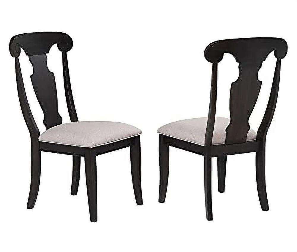 Kings Brand Furniture - Kearny 9 Piece Extendable Wood Dining Set, Table & 8 Chairs, Black/Brown