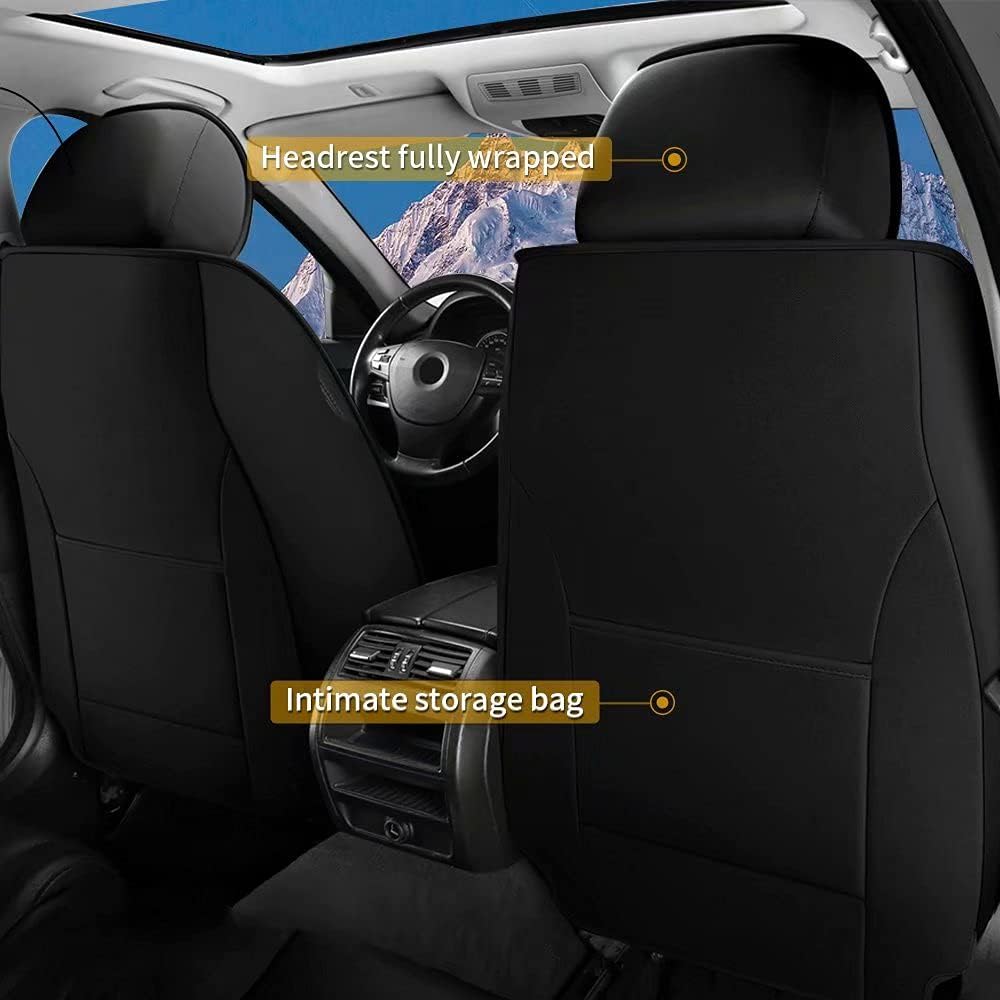 TTX LIGHTING Car Seat Covers Custom Fit for 2018-2021 Nissan-Kicks, Auto Full Set Seat Cushion Linen Compatible with Airbag（Red&Black）