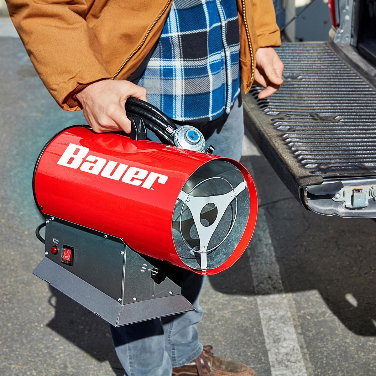 BAUER 30,000 - 60,000 BTU Forced Air Propane Portable Heater