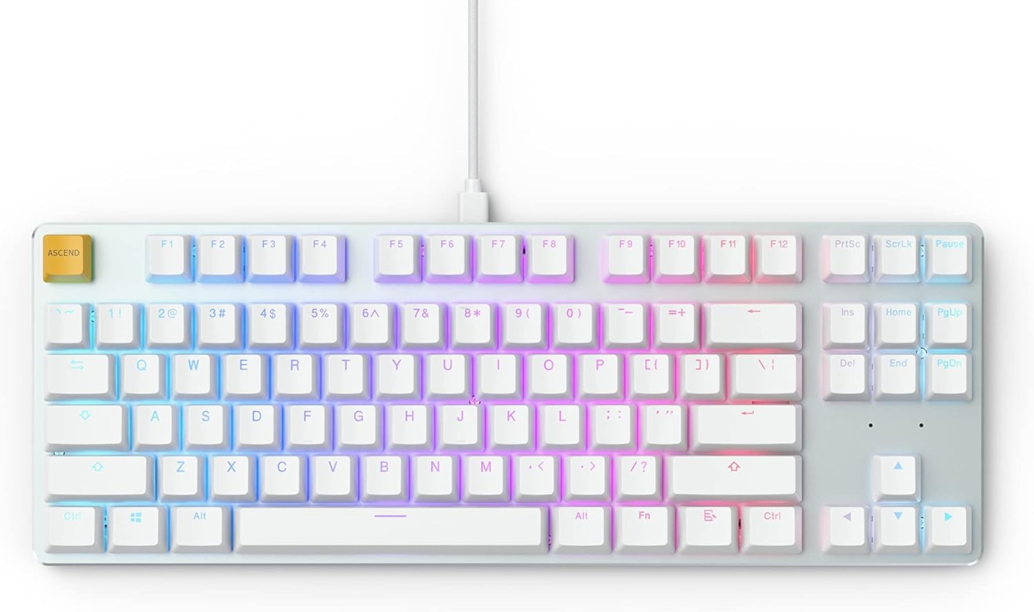 Glorious GMMK Modular Mechanical Gaming Keyboard - 60% Compact Size (61 Key) - RGB LED Backlit, Brown Switches, Hot Swap Switches (Black)(GMMK-Compact-BRN)