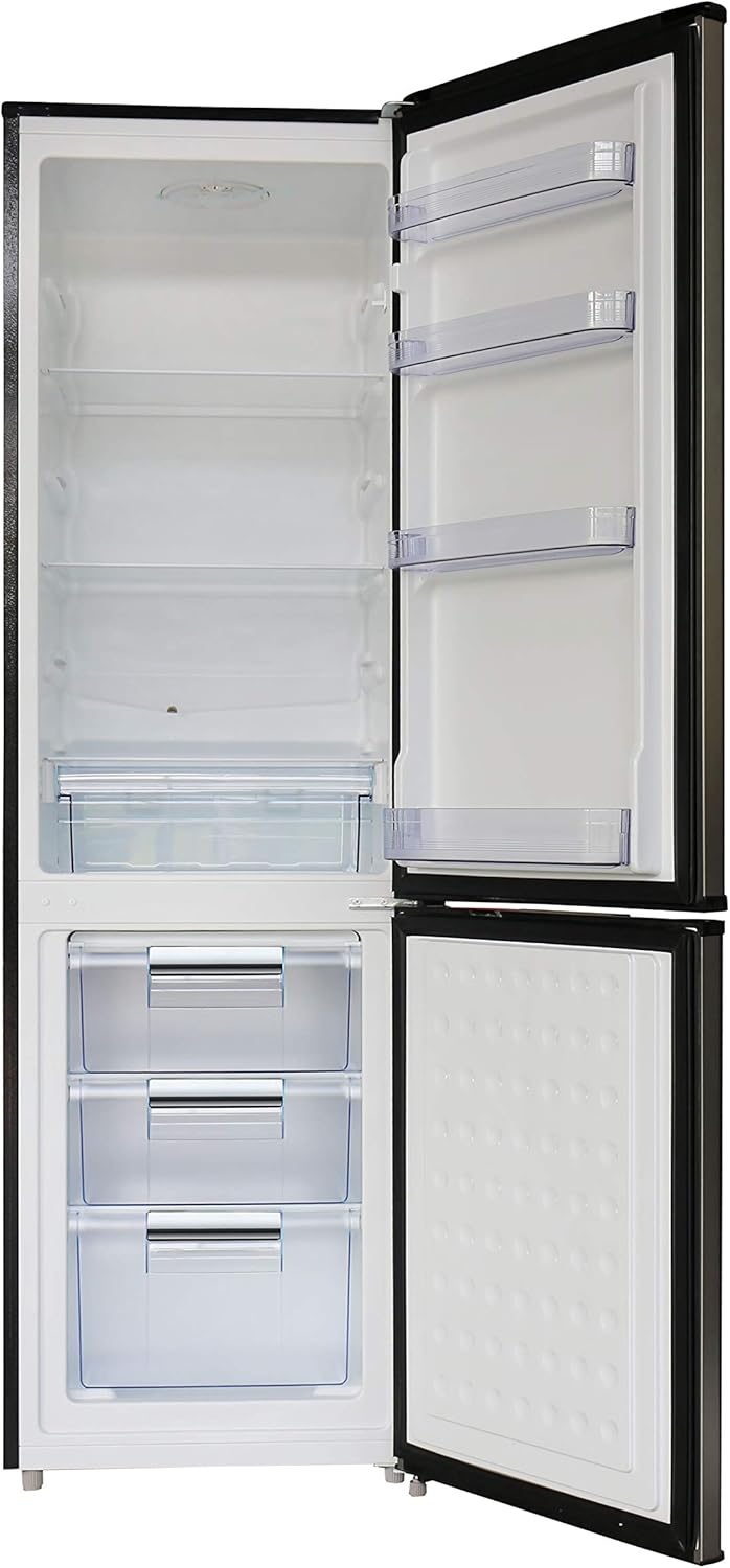 RCA RFR9004 Cubic Foot Fridge with Bottom Mount Freezer, 9.2 cu. ft, Stainless