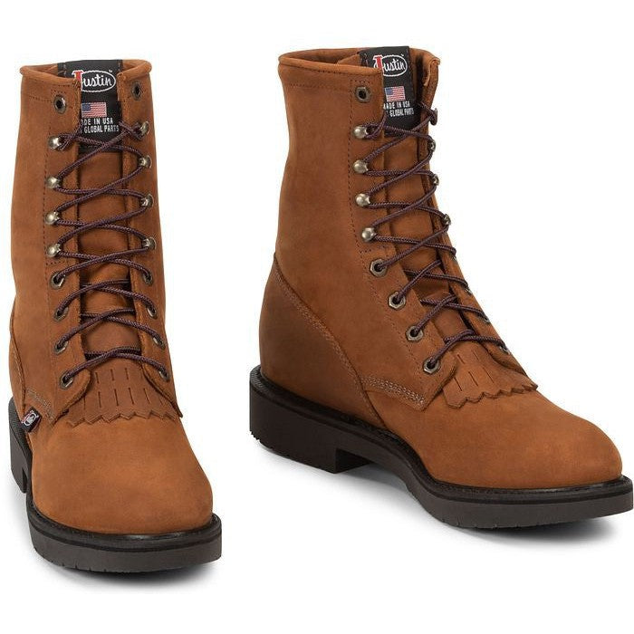 Justin Men鈥檚 Conductor 8鈥?Made in USA Work Boot 鈥?Hazel 鈥?760