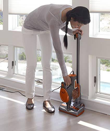 Shark Rocket Ultra-Light Corded Bagless Vacuum for Carpet and Hard Floor Cleaning with Swivel Steering (hv301), Gray/Orange