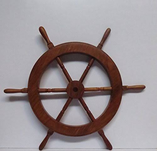 18x22 Wooden Ship Wheel - Pirate Ship Wheel - Nautical Decor