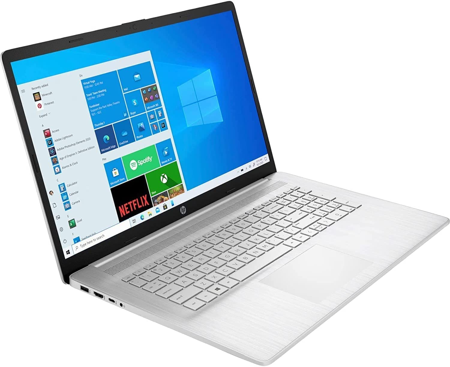 HP Premium 17 Laptop, 17.3" HD+ 6-Core Touchscreen, AMD Ryzen 5 5500U Radeon Graphics, 16GB RAM, 512GB SSD+1TB HDD, WiFi, HDMI, Webcam, Windows 11 Home,W/ 9H HDMI Cable