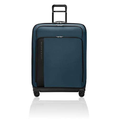 Briggs & Riley Domestic 22" Carry On Expandable Spinner - Luggage for Travel, Suitcases with Wheels, Softside Rolling Bag for Men & Women, Self-Repairing Zipper - ZDX Collection, Black