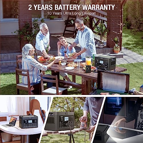 Portable Power Station 300W (Peak 600W), GRECELL 230.88Wh Solar Generator with 60W USB-C PD Output, 110V Pure Sine Wave AC Outlet Backup Lithium Battery for Outdoors Camping Travel Home Blackout