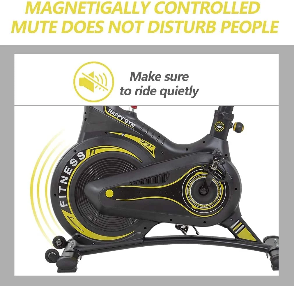 FDW Exercise Bike Cycle Stationary Indoor/Outdoor Fitness Equipment W/LCD Display Resistance Adjustment Easy To Move , Black