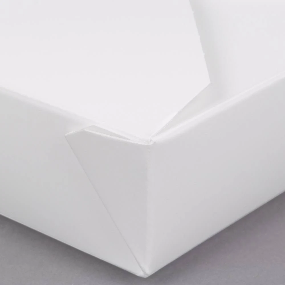 Bio-Pak 12BPWHITEM 6u0026quot; x 5u0026quot; x 1 1/2u0026quot; White Microwavable Paper #12 Take-Out Container - 240/Case