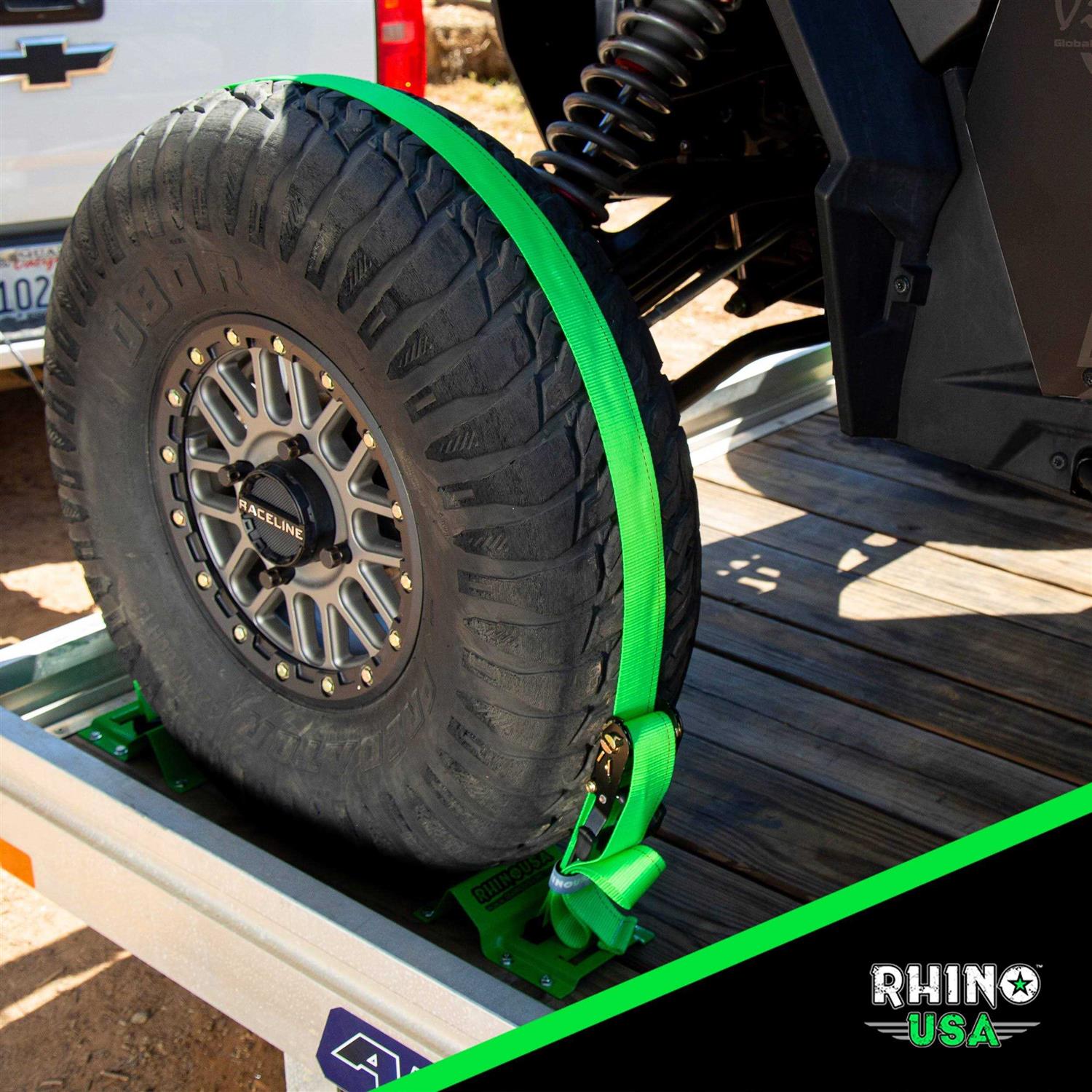 Rhino USA UTV Wheel Chock Tie-Down Kit