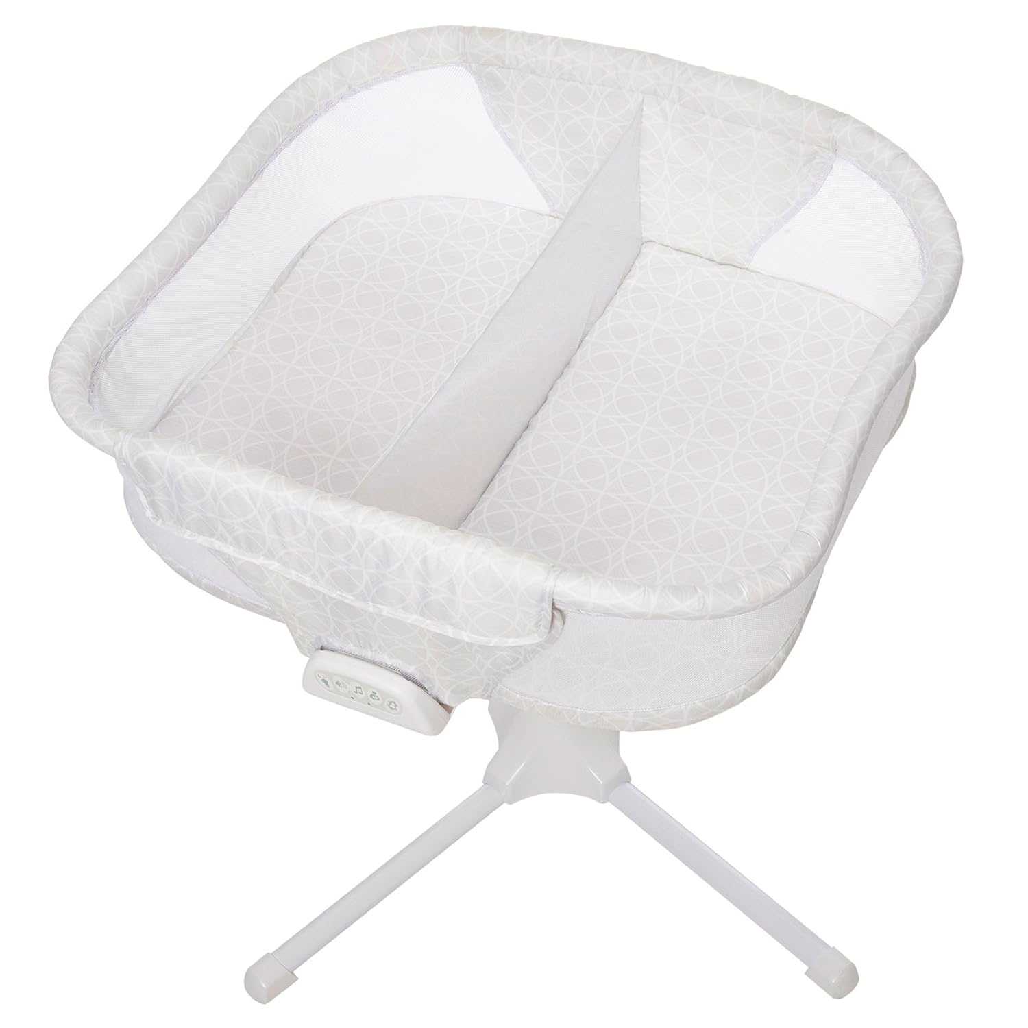 HALO BassiNest Swivel Sleeper, Bedside Bassinet, Essentia Series, Nautical Net