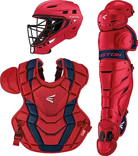 Easton | Elite X 2.0 Baseball Catcher's Equipment | Box Set | NOCSAE Approved | Youth/Intermediate/Adult | Multiple Colors