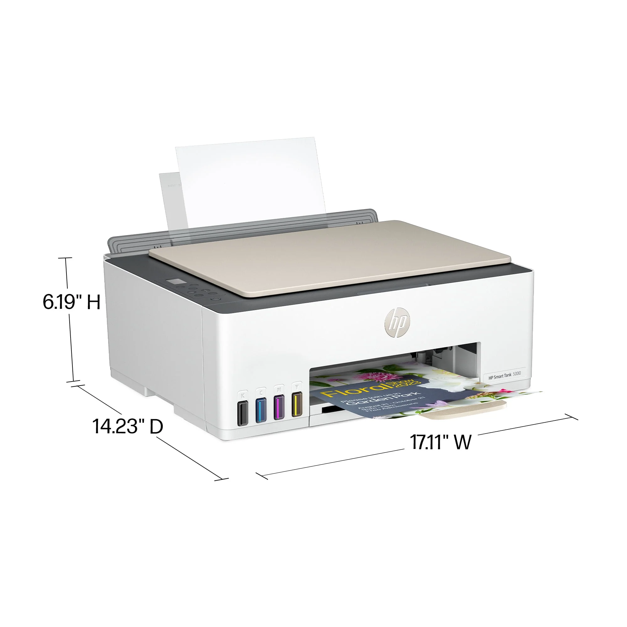 HP Smart Tank 5000 Wireless All-in-One Supertank Color Home Inkjet Printer with up to 2 Years of Ink
