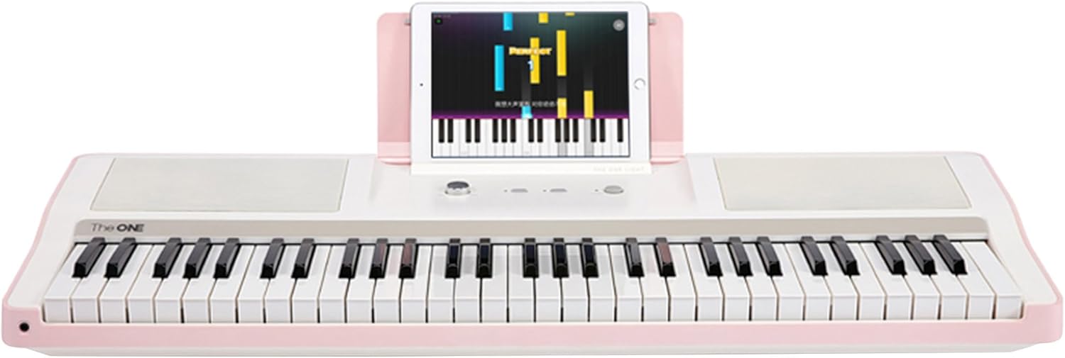 The ONE Smart Piano Keyboard with Lighted Keys, Electronic Piano 61 Keys, Electronic MIDI Keyboard, Home Digital Music Keyboard, Teaching Portable Keyboard Piano, Onyx Black