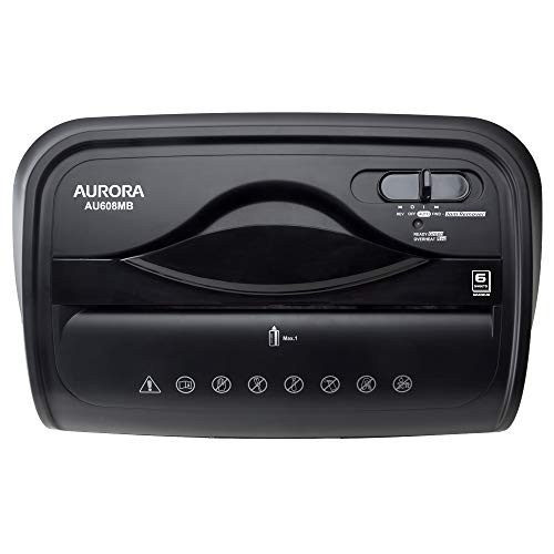 Aurora AU1225MA High-Security 12-Sheet Micro-Cut Paper and CD/Credit Card Shredder/ 5-Gallon Pullout Basket/40 Minutes Run Time