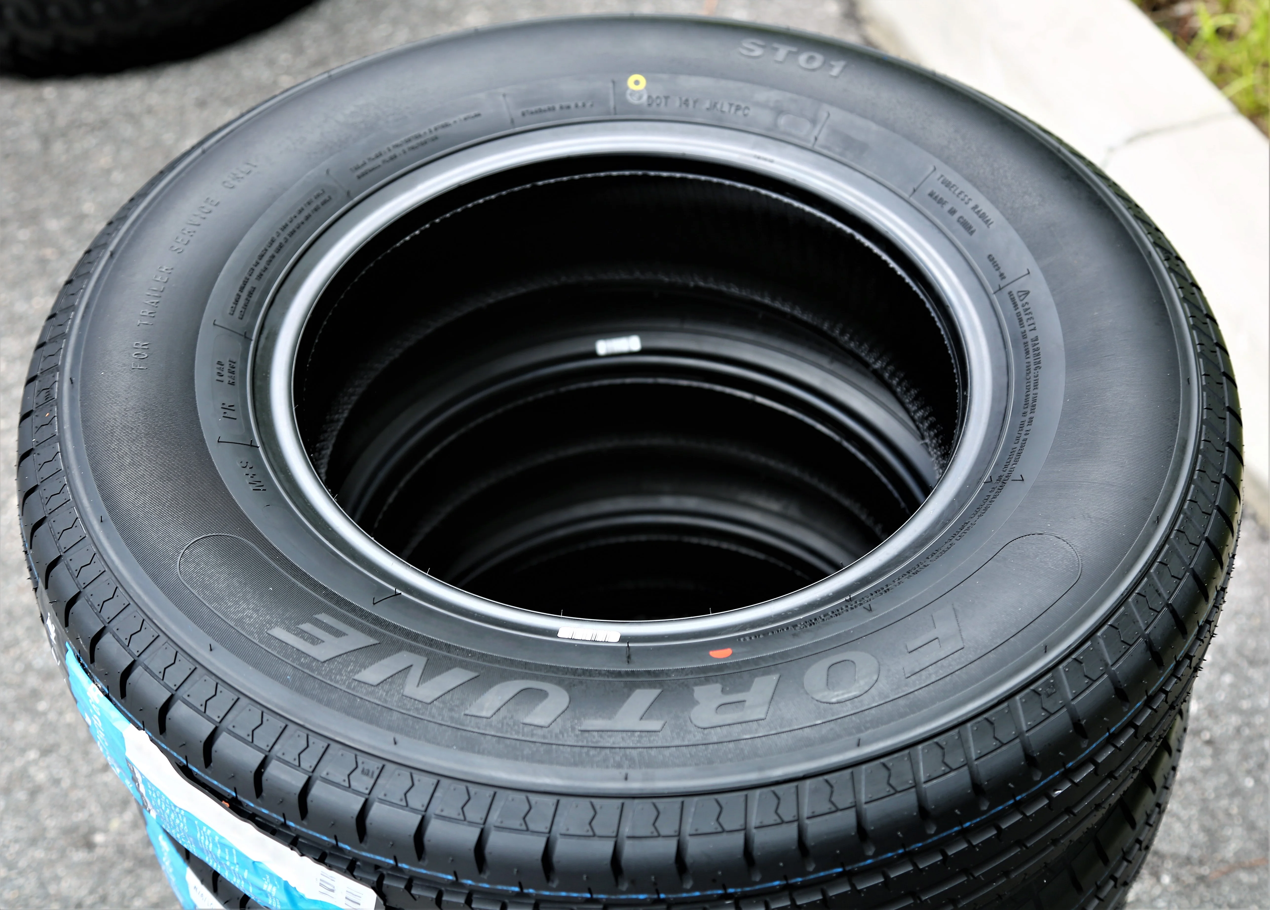 Set of 4 (FOUR) Fortune ST01 ST 205/75R15 Load C (6 Ply) Trailer Tires