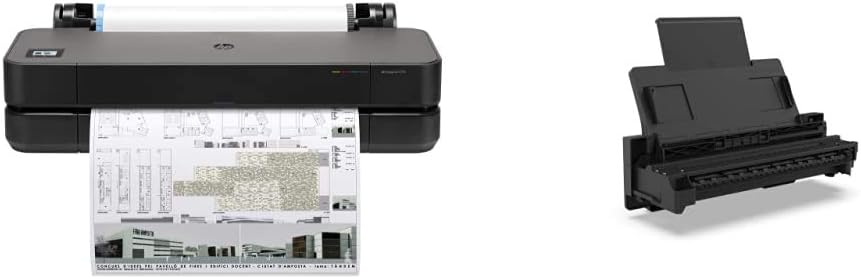 HP DesignJet T210 Large Format Compact Wireless Plotter Printer - 24", with Modern Office Design (8AG32A)