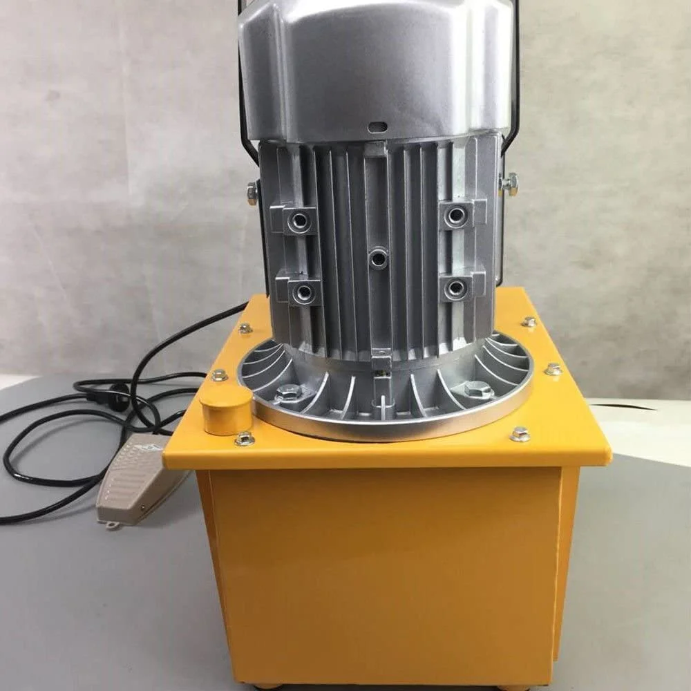 Miumaeov Electric Driven Hydraulic Pump, 110V 750W 70MPa Single Acting Hydraulic Electric Pump Solenoid Valve Control Oil Pump Hydraulic Pump Power Pack 10000PSI 1400r/Min