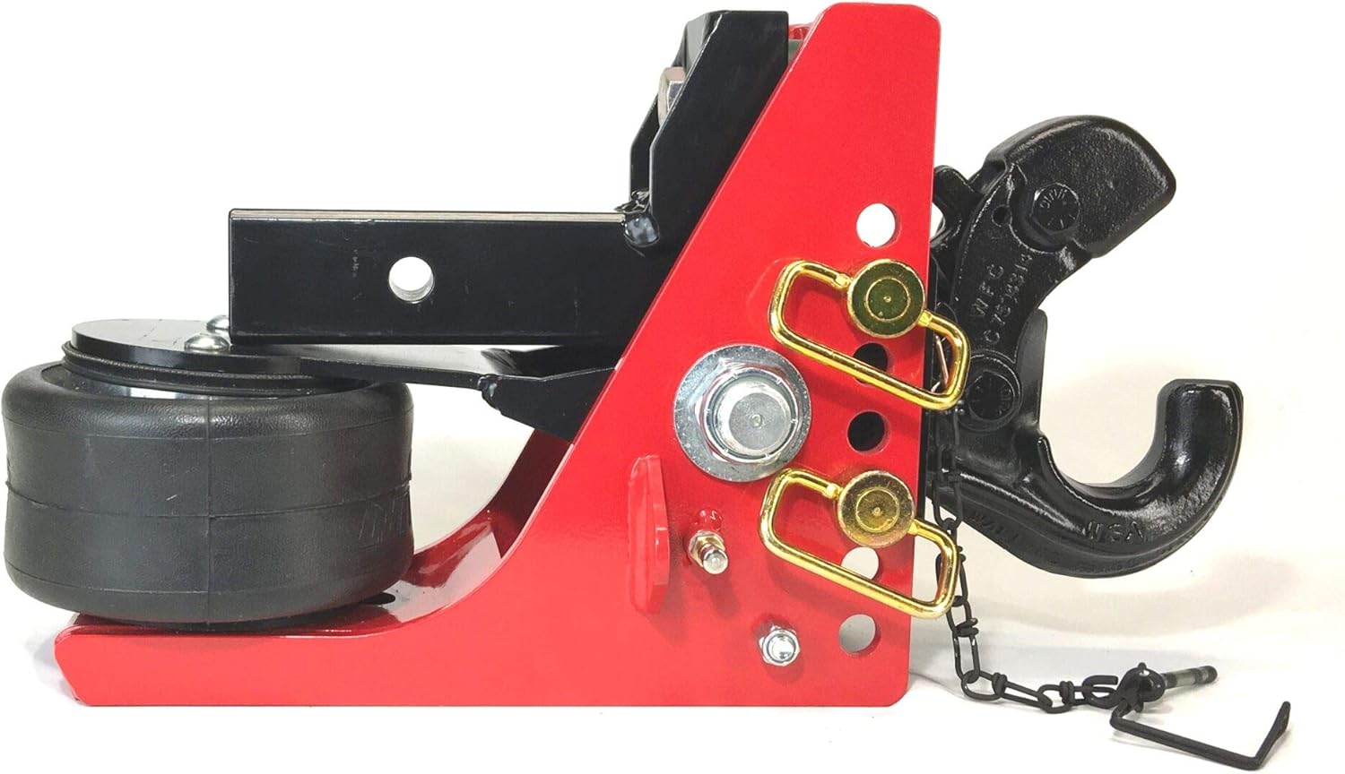 Shocker Air Pintle Hitch - Adjustable - Military Style Hitch, Fits 2" Hitch - 0" to 4" of Drop, 12000 lbs