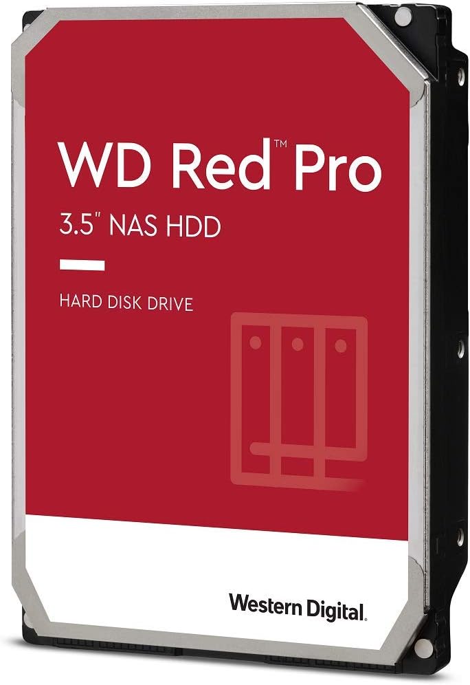 Western Digital 12TB WD Red Pro NAS Internal Hard Drive HDD - 7200 RPM, SATA 6 Gb/s, CMR, 256 MB Cache, 3.5 - WD121KFBX