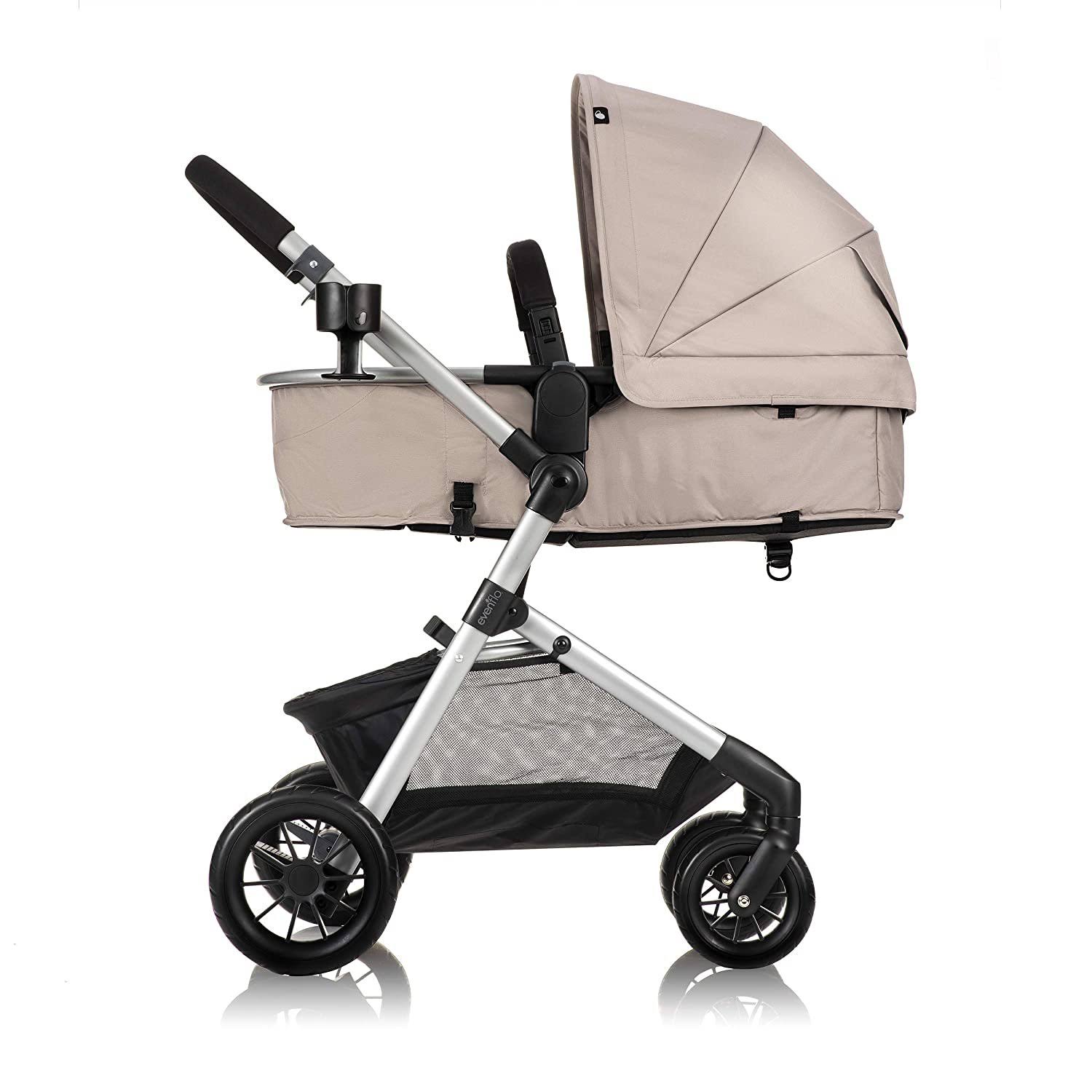 Evenflo Pivot Modular Travel System with SafeMax Infant Car Seat - Sandstone