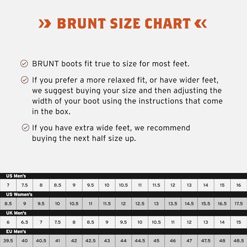 BRUNT Perkins (Comp Toe) - Brown - 6" Waterproof Durable Wedge Work Boot with Defined Heel - EH Rated - Slip + Oil Resistant - Adjustable Width System