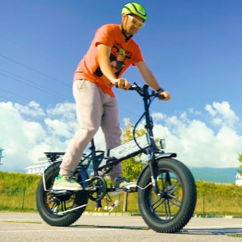ENGWE Electric Bike for Adults, Foldable 1125W Peak Motor Ebike, 28Mph 80Miles Commuter E Bike with 52V 13AH Removable Battery, 20" x 3.0 Fat Tire Folding Electric Bicycle