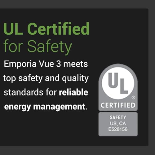 Emporia Gen 3 Smart Home Energy Monitor with 16 50A Circuit Level Sensors | Home Energy Automation and Control | Real Time Electricity Monitor/Meter | Solar/Net Metering
