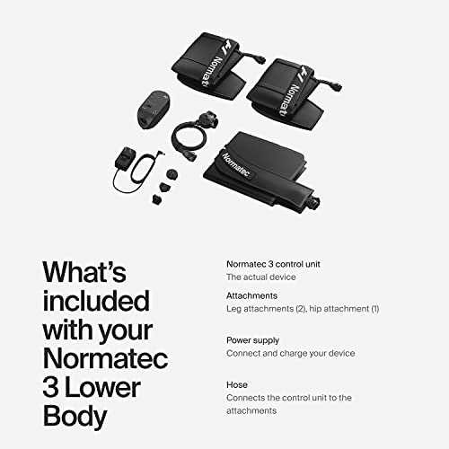 Hyperice Normatec 3 - Recovery System with Patented Dynamic Compression Massage Technology (Normatec 3 Standard Size Legs) FSA-HSA Approved