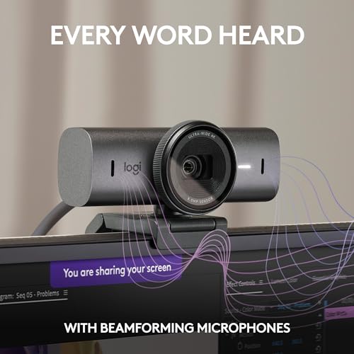 Logitech MX Brio Ultra HD 4K Collaboration and Streaming Webcam