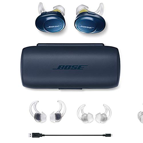 Bose SoundSport Free, True Wireless Earbuds, (Sweatproof Bluetooth Headphones for Workouts and Sports), Ultraviolet with Midnight Blue (Renewed)