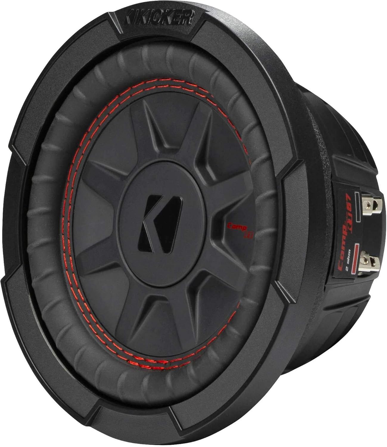Kicker 48CWRT674 CompRT 6.75" Subwoofer, DVC, 4-ohm - Includes Speaker Wire