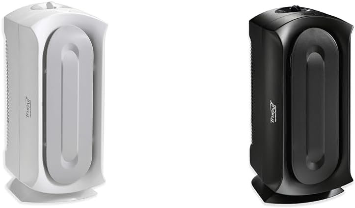 Hamilton Beach TrueAir Air Purifiers with Reusable 99% HEPA Grade Filter, 160 sq ft, Black and White