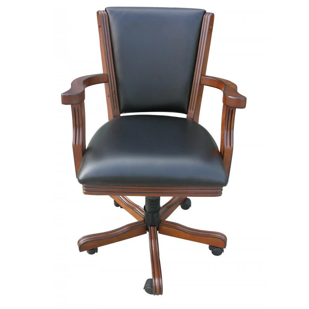 Blue Wave BG2366 Kingston Walnut 3-in-1 Poker Table with 4 Arm Chairs